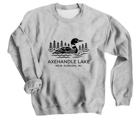 Shirts with Black Logo, a Sport Grey Crewneck Sweatshirt