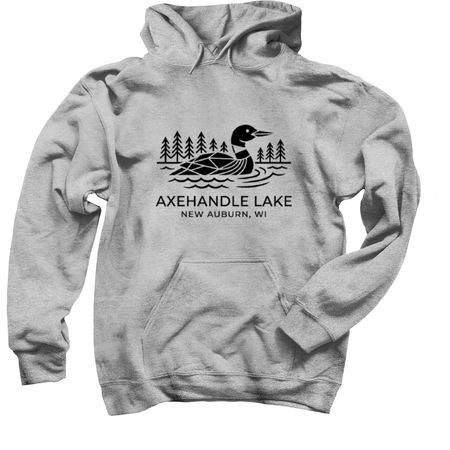 Shirts with Black Logo, a Sport Grey Pullover Hoodie