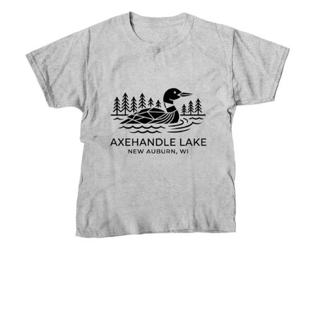 Shirts with Black Logo, a Sport Grey Youth Unisex Tee