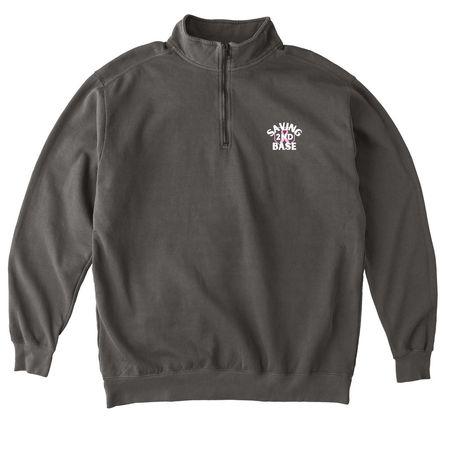 Pocket Style&nbsp;, a Pepper Comfort Colors Quarter Zip Pullover