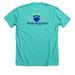Spaying & Neutering Saves Lives, a Heather Sea Green Premium Unisex Tee (back-view)