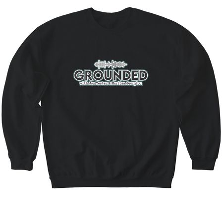 Grounded Logo Apparel, a Black Softstyle Crewneck Sweatshirt