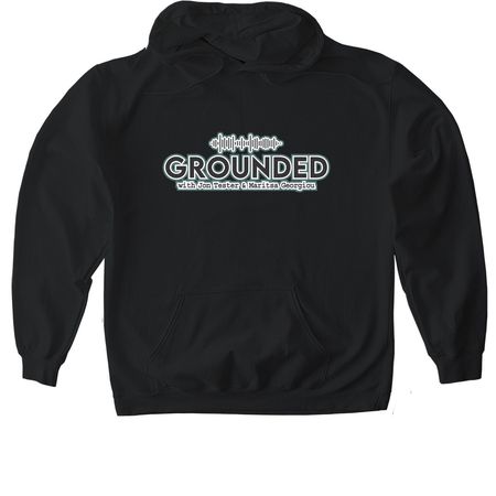 Grounded Logo Apparel, a Black Gildan Softstyle Pullover Hoodie