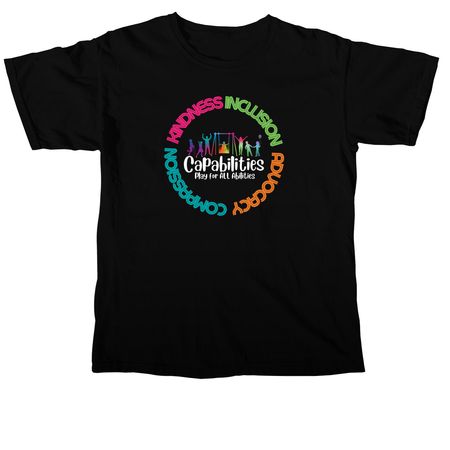Kindness. Compassion. Inclusion. Advocacy, a Black Comfort Colors Unisex Tee