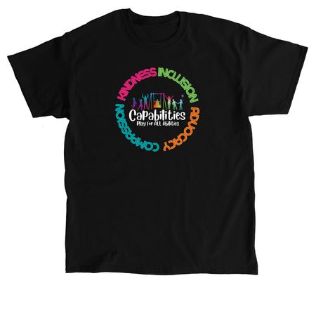 Kindness. Compassion. Inclusion. Advocacy, a Black Classic Unisex Tee