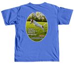 AEAR SPRING FUNDRAISER, a Flo Blue Comfort Colors Unisex Tee (back-view)