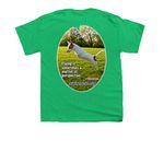 AEAR SPRING FUNDRAISER, a Irish Green Youth Unisex Tee (back-view)
