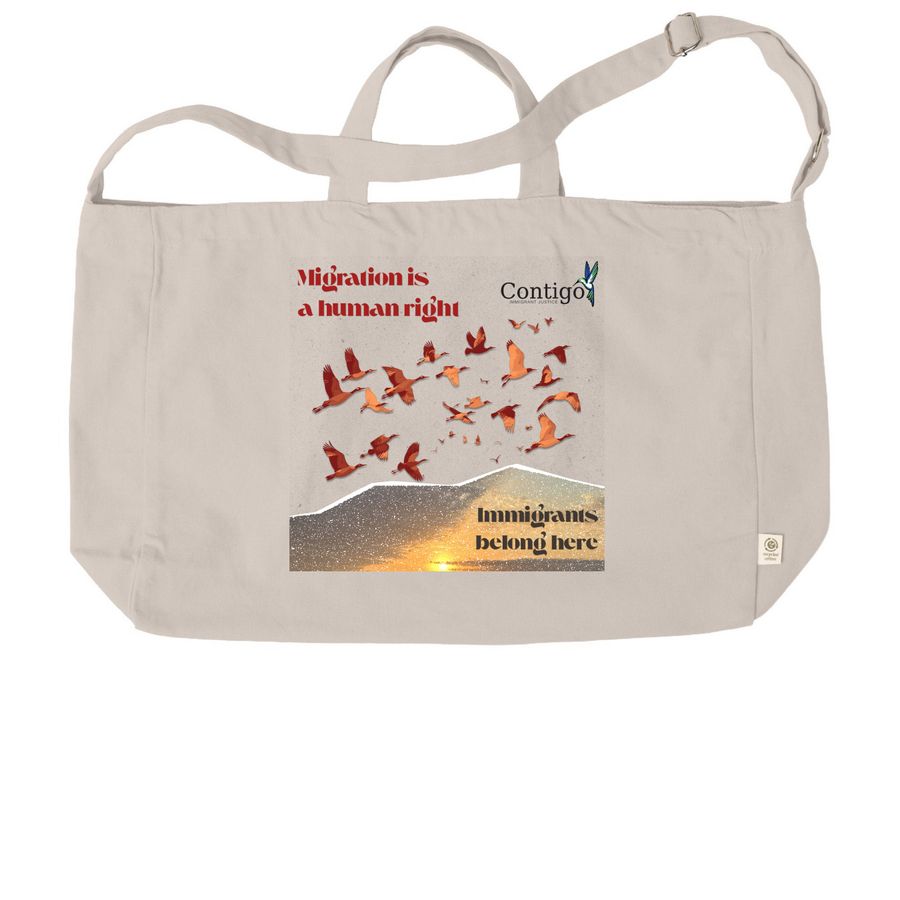 Migration is a Human Right Tote Bag, a Pumice Reclaimist G2G Tote Bag