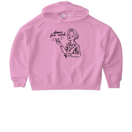 Damn Fine Tee., a Bubble Pink Stanley/Stella Women?s Stella Nora Pullover Hoodie