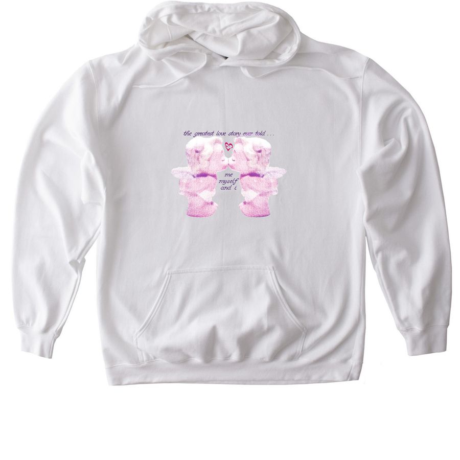 cherub shirt, a White Gildan Softstyle Pullover Hoodie