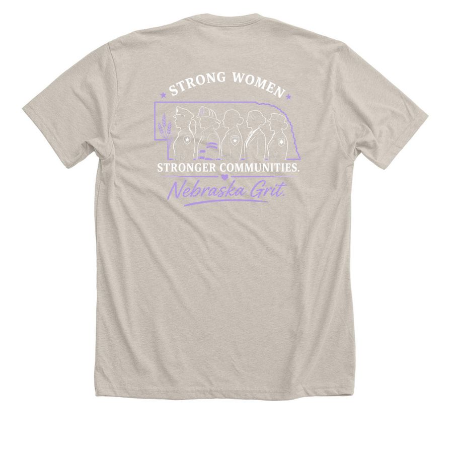 Nebraska Grit (Purple), a Heather Dust Premium Unisex Tee