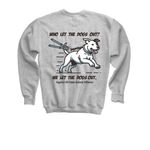Against All Oddz Animal Alliance, a Sport Grey Youth Crewneck Sweatshirt (back-view)