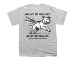 Against All Oddz Animal Alliance, a Sport Grey Youth Unisex Tee (back-view)