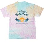 In the Business of Better Days, a Snow Cone Classic Tie Dye Tee (back-view)