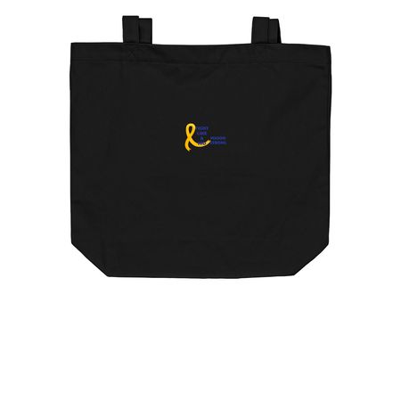 Fight like a kid, a Black Organic Cotton Tote Bag