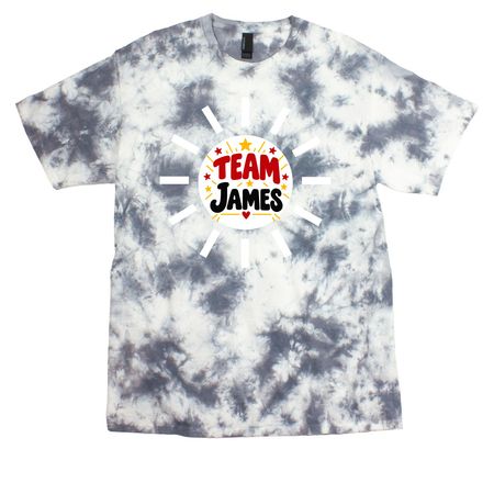 ?The Poppy? - Fight For James Shirt ?, a Grey Crystal Tie Dye Tee