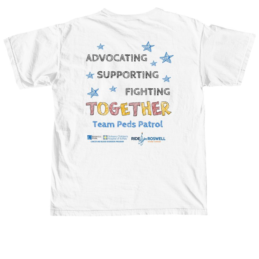 Peds Patrol Team Shirt, a White Comfort Colors Unisex Tee (back-view)