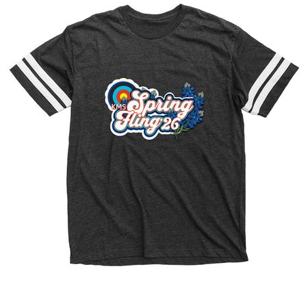 KMS Spring Fling 2026!, a Vintage Smoke / White Football Jersey Tee