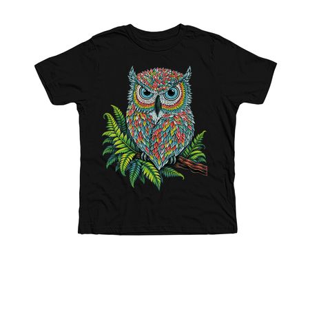 Edgy owl&nbsp;, a Solid Black Blend Premium Youth Tee