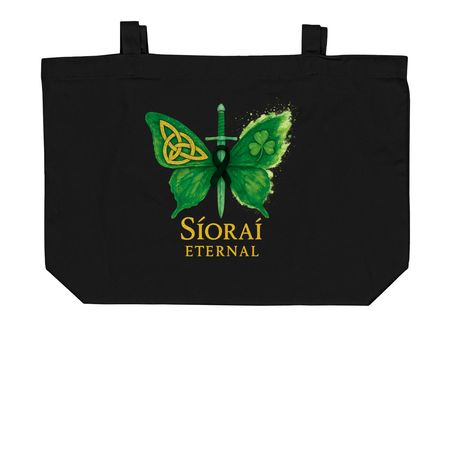 S?ora?: Her Spirit Never Fades&nbsp;, a Black Large Organic Cotton Tote Bag