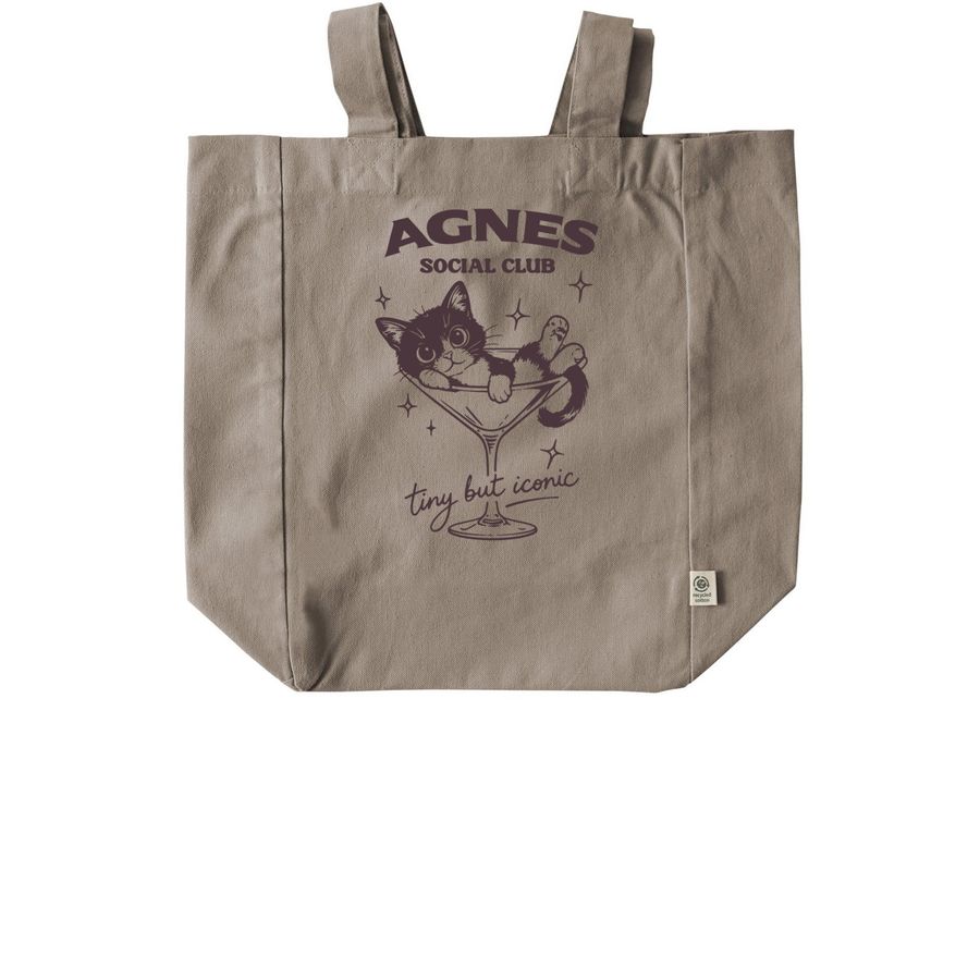 Agnes The Little Lady Merch, a Pumice Recycled Cotton Tote Bag