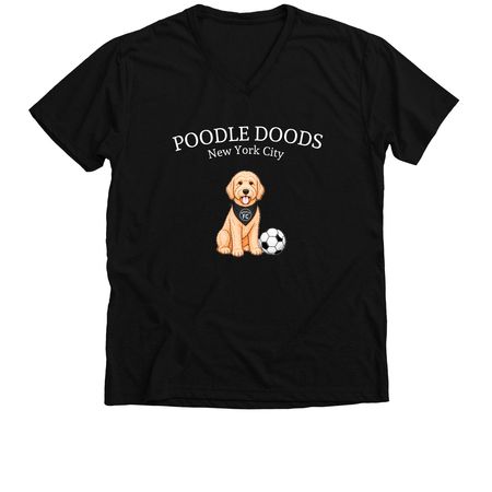 Paws at the Pitch | 2026, a Solid Black Blend Premium V-Neck Tee