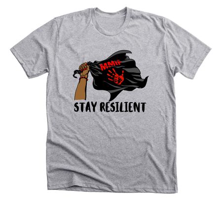 STAY RESILIENT, a Athletic Heather Premium Unisex Tee