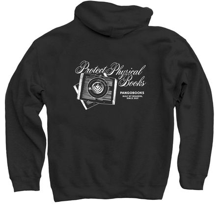 Protect Physical Books, a Black Pullover Hoodie