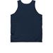 Sunflower Tops, a Navy Classic Unisex Tank Top (back-view)