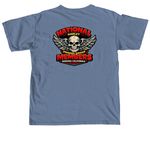 Nationals Club shirt, a Blue Jean Comfort Colors Unisex Tee (back-view)