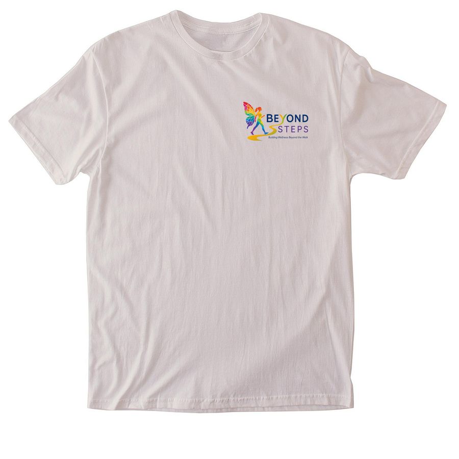 Beyond Steps: Wellness & Community ?, a Ice Grey Softstyle Cotton Tee