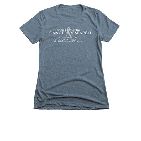 Edelman - Gardner Cancer Research Foundation, a Indigo Women's Slim Fit Tee