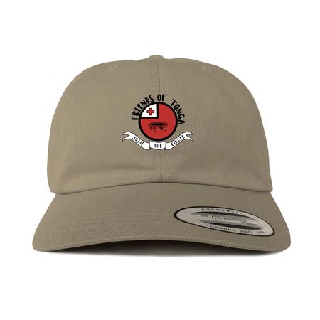 2026 Friends of Tonga Hats, a Khaki Printed Classic Baseball Cap