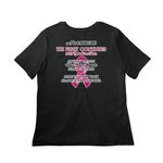 Pink Rebellion Tee, a Vintage Black Women?s Relaxed Cotton Tee (back-view)