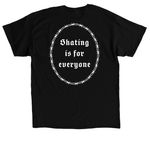 Skating Is For Everyone, a Black Classic Unisex Tee (back-view)