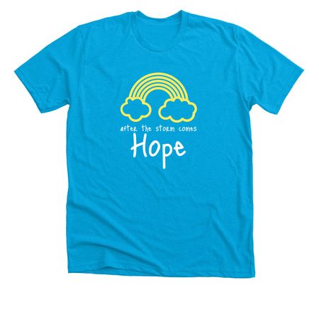 After the storm two sided tee, a Neon Blue Premium Unisex Tee