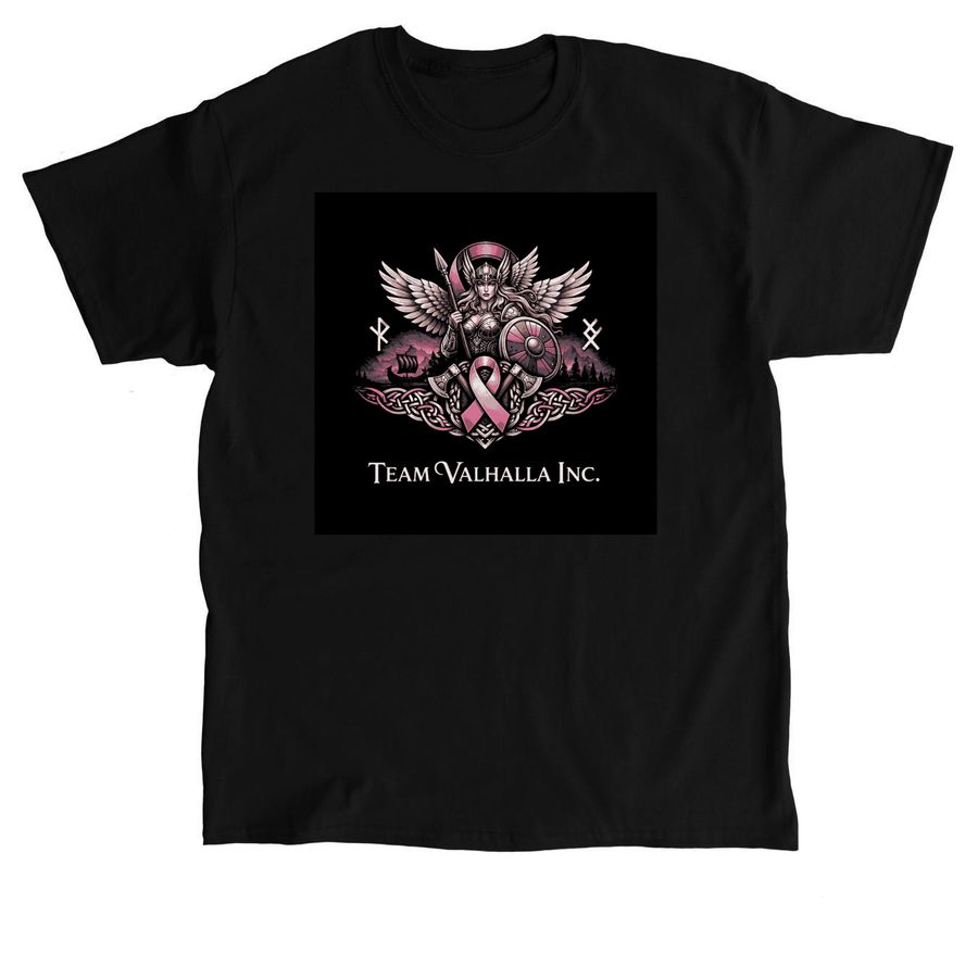 Support Team Valhalla, a Black Classic Unisex Tee
