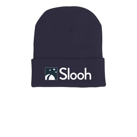 JOURNEY TO JASPER BEANIE, a Navy Printed Cuffed Beanie