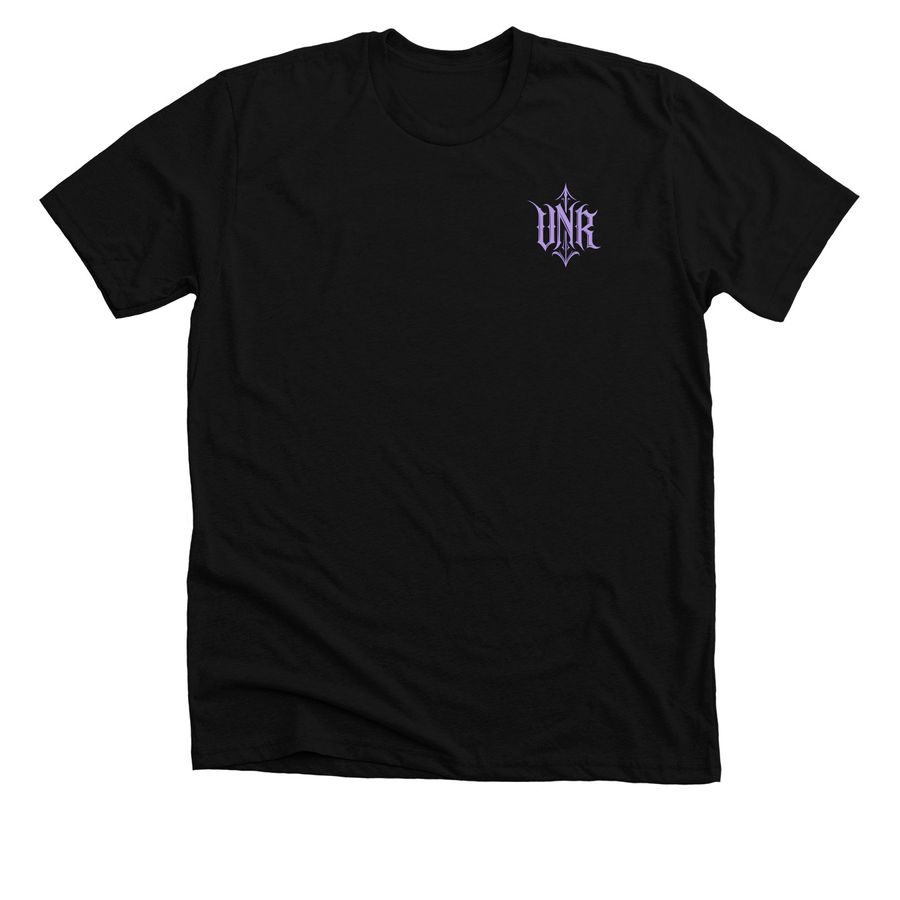 Wandering Soul: Lavender, a Solid Black Blend Premium Unisex Tee