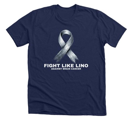 FIGHT LIKE LINO #2, a Solid Navy Blend Premium Unisex Tee