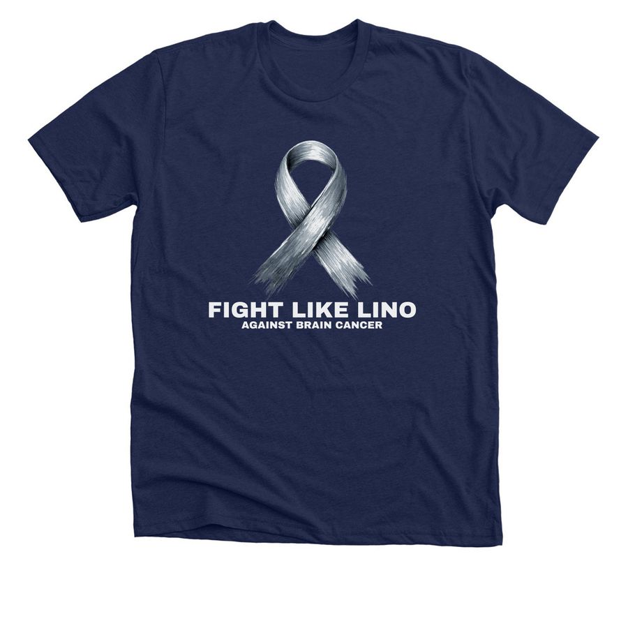 FIGHT LIKE LINO #2, a Solid Navy Blend Premium Unisex Tee