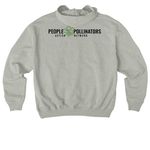 My Milkweed Brings All the Bugs to the Yard!, a Heather Grey Stanley/Stella Cooper Dry Pullover Hoodie (back-view)