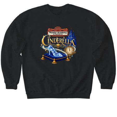 Cinderella, a Black Softstyle Crewneck Sweatshirt