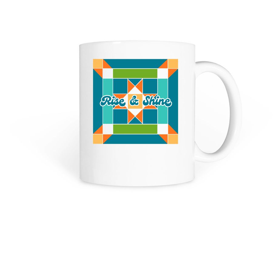 Rise & Shine Mugs, a White Coffee Mug