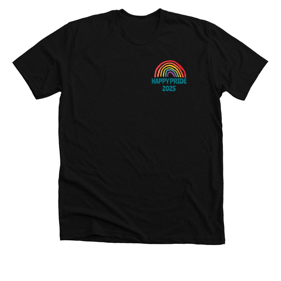 Pride 2025, a Solid Black Blend Premium Unisex Tee