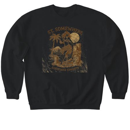 Dockside Dancer, St. Somewhere, a Black Softstyle Crewneck Sweatshirt