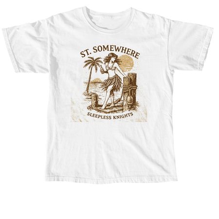 Dockside Dancer, St. Somewhere, a White Comfort Colors Unisex Tee