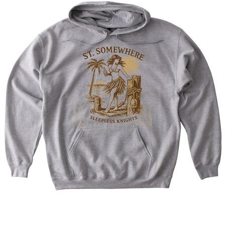 Dockside Dancer, St. Somewhere, a Sport Grey Gildan Softstyle Pullover Hoodie