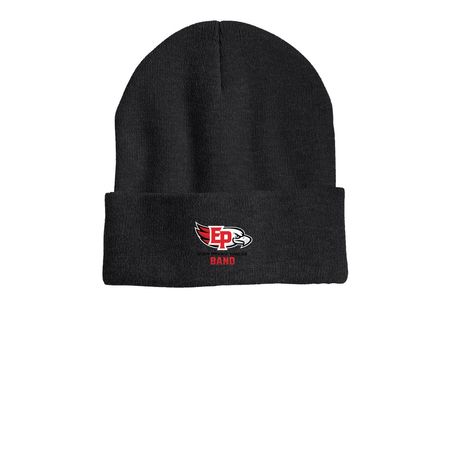 Beanies, a Heather Charcoal Printed Cuffed Beanie