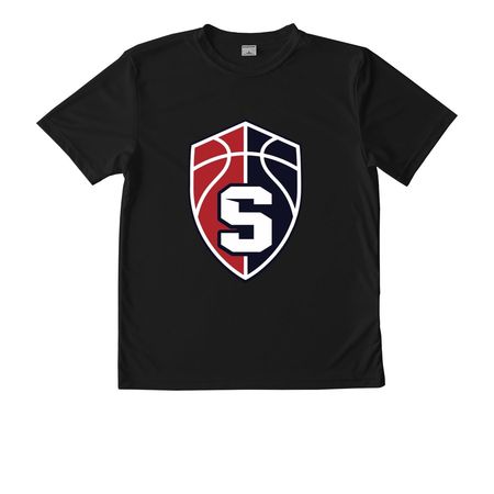 Dri-Fit Full Color Logo, a Black Youth Performance Tee